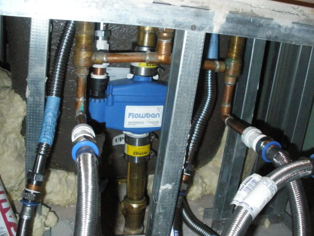 Flowban. tub overflow drain stop.